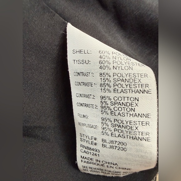 Blanc Noir Lightweight Grey and Black Jacket Small - Picture 7 of 7